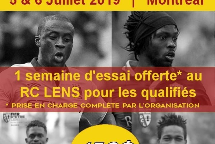 Flyer Institut JMG 5et 6 juillet Try Out RC Lens Montreal