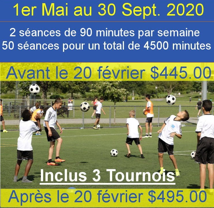 iNSCRIPTION ACADEMIE DE SOCCER JMG 2020