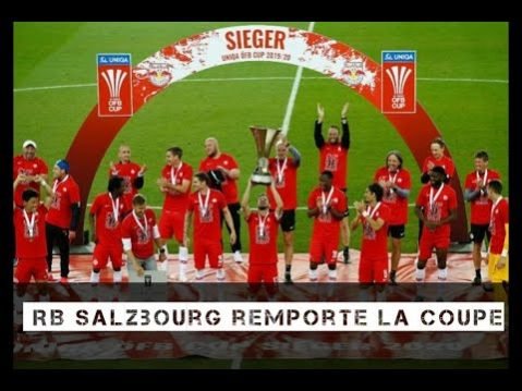 Mohamed Camara de JMG avec Red Bull de Salzbourg champion de la coupe dèautriche 2020